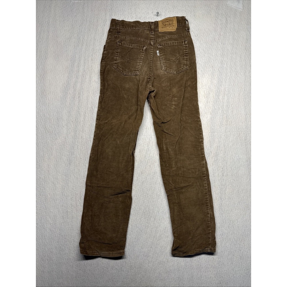 Vintage Levis 419-1529 Brown Corduroy Slim Fit Pants Made in USA 24x26 White Tab - Picture 2 of 16